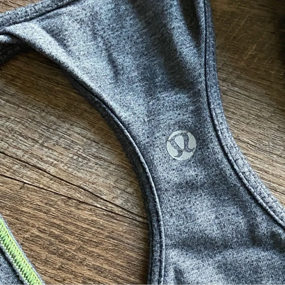Lululemon Cool Racer Back Tank Top CRB Heather Gray 6